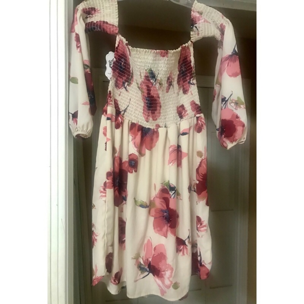 NWT off shoulder sleeves dress